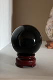 Natural Black Obsidian sphere