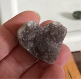 Natural Crystal Heart- small