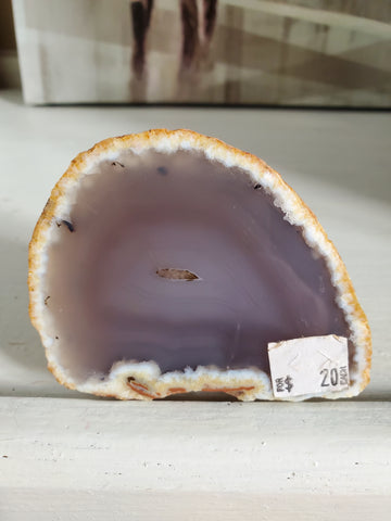 Natural polished front Agate geode