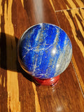 Natural polished Lapis Lazuli sphere