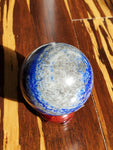 Natural polished Lapis Lazuli sphere