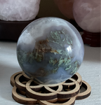 Natural Moss Agate sphere