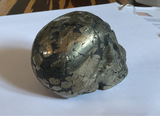 Natural Pyrite Skull