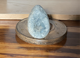 Natural raw Celestite egg