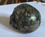 Natural Pyrite Skull