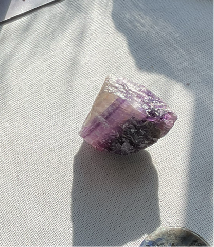 Natural Purple Fluorite piece