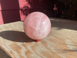 Natural Rose Quartz sphere