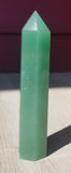 Natural polished Green Aventurine point